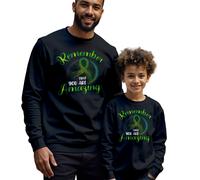 Maglione felpa uomo bambino Remember Amazing Ribbon consapevolezza della...
