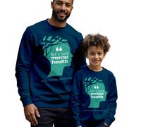 Maglione felpa uomo bambino Silhouette Lets Talk consapevolezza della...