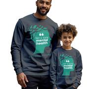 Maglione felpa uomo bambino Silhouette Lets Talk consapevolezza della...