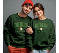 Maglione felpa uomo donna Dublin Irish St. Patricks Day verde parata #STPD