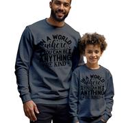 Maglione Felpa Uomo E Bambini Be Kind Tipography Mental Health Awareness #MHA