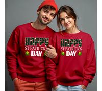 Maglione felpa uomo e donna Happy Funny St. Patricks Day verde irlandese 1#STPD