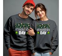 Maglione felpa uomo e donna Happy Funny St. Patricks Day verde irlandese 1#STPD