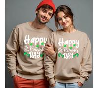 Maglione felpa uomo e donna Happy Funny St. Patricks Day verde irlandese #STPD
