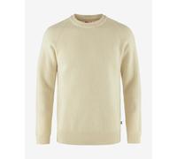 Fjallraven 87165-113 Övik Rib Sweater M Maglia Lunga Uomo Chalk White Taglia L