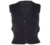 Maglione Gilet Da Donna Stretch Con Scollo A V Cotone Slim Fit Casual M L Xl