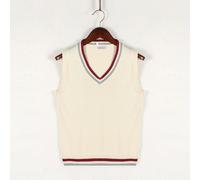 Maglione gilet smanicato maglia spessa scollo a V moda uomo abbigliamento invern
