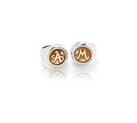 Maglione Gioielli Anello Chevalier in argento 925 e Cammeo personalizzabile con 1 o 2 lettere iniziali del nome lavorato a mano, anello donna argento, regalo mamma donna e ragazza