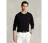 Maglione girocollo in cotone Nero XXL Tinta unita