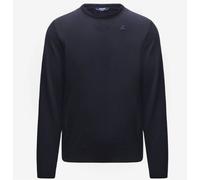 Maglione Girocollo K-way Sebastien K6113BW Lana Merino K89 Blu