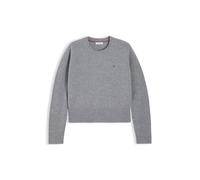 Maglione girocollo maniche lunghe in lana Grigio L Tinta unita