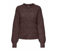 Onlgila Life LS Structure O-Neck BF Knt, Guarnizione Marrone, S