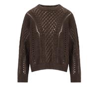 MAGLIONE GIROCOLLO TRAFORATO CIOCCOLATO TWINSET S