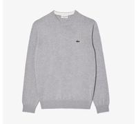 Maglione Girocollo Uomo Lacoste Cotone AH1985 CCA Grigio