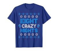 Maglione Hanukkah Ugly Funny 8 Eight Crazy Nights Maglietta