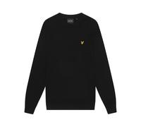 Maglione in cotone merino con scollo rotondo Lyle & Scott Noir L