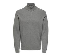Maglione in maglia di cotone da uomo di ONLY & SONS con zip girocollo
