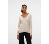 VERO MODA Vmsilje Ga Noos-Pullover con Scollo a V Maglione Lavorato a Maglia, Raggio di Luna, L Donna