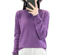 Maglione invernale da donna girocollo con base allentata, comodo maglione, Shen Zi Se, L