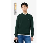 MAGLIONE LACOSTE GIROCOLLO MONOCROMATICO IN COTONE AH1985-00-YZP col. verde