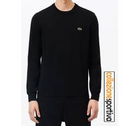 MAGLIONE LACOSTE GIROCOLLO MONOCROMATICO IN COTONE AH1985-031 col. nero