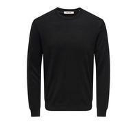 ONLY & SONS - Onswyler Life Reg 14 LS Crewknit Noos - - Knitwear - Uomo - Nero - S