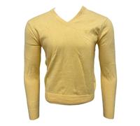 Maglione Leggero GANT Da Uomo Giallo Sole In Cotone Collo A V Taglia M NWT
