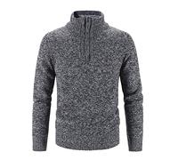 Maglione Lupetto Maglia Zip Uomo Lana Caldo Maniche Lunghe Giacca Pullover in Maglia Tinta Unita Morbido Taglie Forti Maglione da Uomo Maglione Uomo Firmato Abbigliamento Uomo Invernale