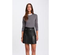 Maglione maniche lunghe girocollo Grigio S Tinta unita