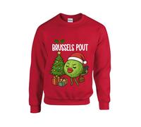 Maglione Natalizio 2025. Brussels il Broncio, Germoglio Farsi Selfie Festive Fun