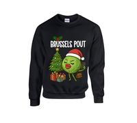 Maglione Natalizio 2025. Brussels il Broncio, Germoglio Farsi Selfie Festive Fun