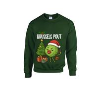 Maglione Natalizio 2025. Brussels il Broncio, Germoglio Farsi Selfie Festive Fun