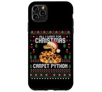 Maglione natalizio All I Want Carpet Python Christmas Ugly Custodia per iPhone 11 Pro Max