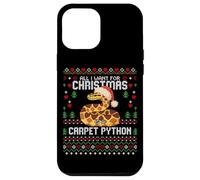 Maglione natalizio All I Want Carpet Python Christmas Ugly Custodia per iPhone 12 Pro Max