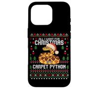 Maglione natalizio All I Want Carpet Python Christmas Ugly Custodia per iPhone 16 Pro