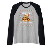 Maglione Natalizio all I Want Carpet Python Christmas Ugly Maglia con Maniche Raglan