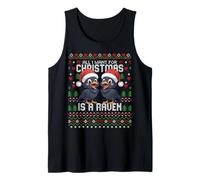 Maglione Natalizio all I Want for Christmas Is A Raven Ugly Christmas Canotta