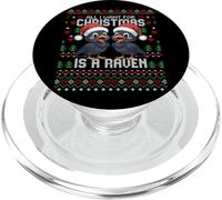 Maglione natalizio "All I Want For Christmas Is A Raven Ugly Christmas" PopSockets PopGrip per MagSafe