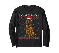 Maglione Natalizio Belga Malinois Funny Ugly Maglia a Manica