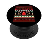 Maglione natalizio Big Sister Ugly Sis Funny Christmas Maglioni PopSockets PopGrip Adesivo