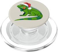 Maglione natalizio con lucertola verde iguana PopSockets PopGrip per MagSafe