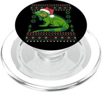 Maglione natalizio con lucertola verde iguana PopSockets PopGrip per MagSafe