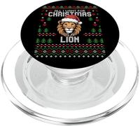 Maglione natalizio con scritta "All I Want For Christmas Is A Lion Ugly Christmas" PopSockets PopGrip per MagSafe