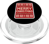 Maglione natalizio con scritta "Merry Christmas", divertente per le vacanze di Natale PopSockets PopGrip per MagSafe