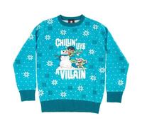 Maglione Natalizio Dc Comics 'Chillin Like A Villain' - Bambini Età 13+ Nuovo