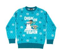 Maglione Natalizio Dc Comics 'Chillin Like A Villain' - Bambini Età 5-6 Nuovo