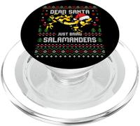 Maglione natalizio Dear Santa Fire Salamander Christmas Ugly PopSockets PopGrip per MagSafe