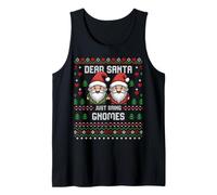 Maglione Natalizio Dear Santa Garden Gnomes Christmas Ugly Canotta