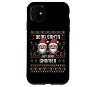 Maglione natalizio Dear Santa Garden Gnomes Christmas Ugly Custodia per iPhone 11