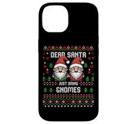 Maglione natalizio Dear Santa Garden Gnomes Christmas Ugly Custodia per iPhone 14